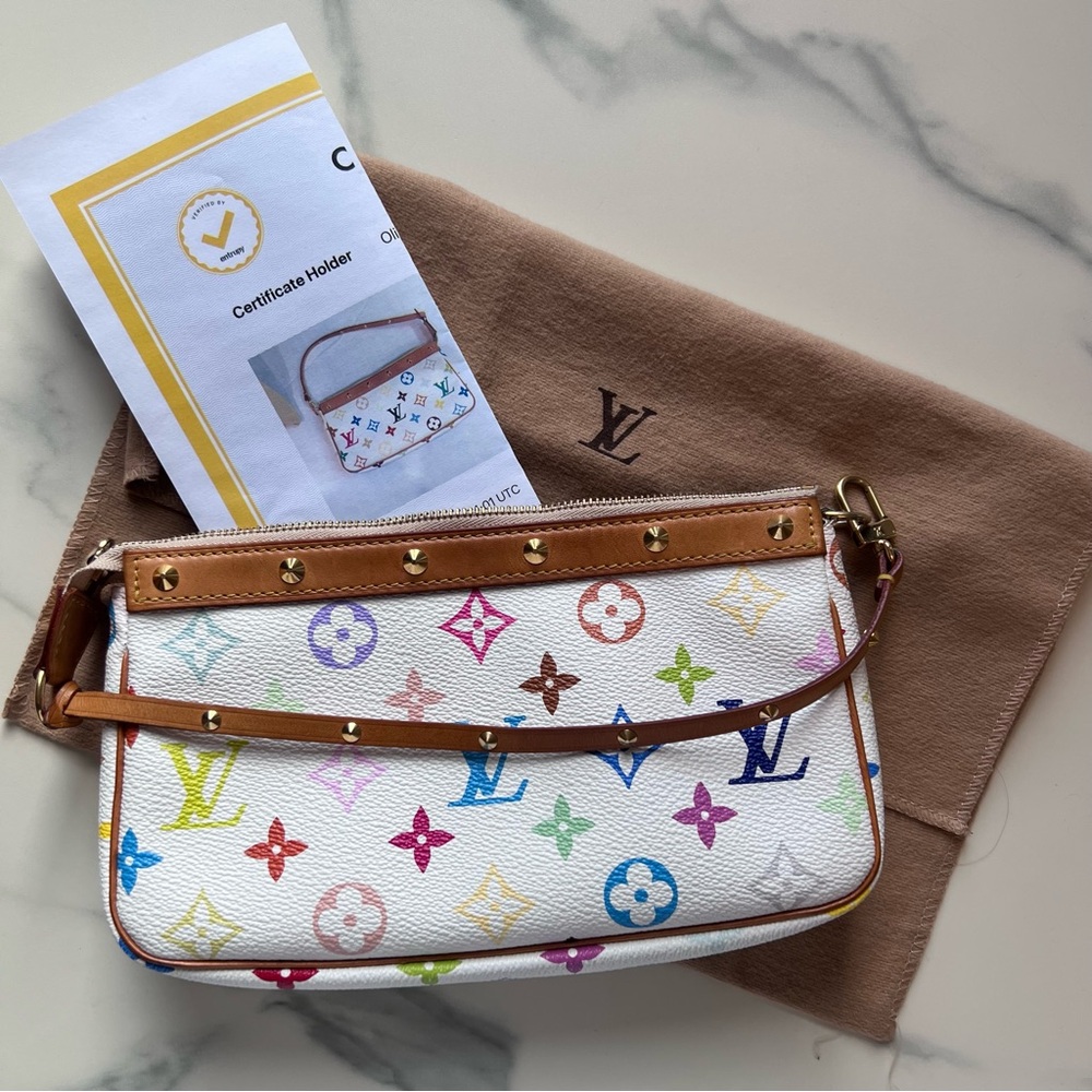 Iconic, Authentic Louis Vuitton Monogram Multicolore Pochette Accessoires